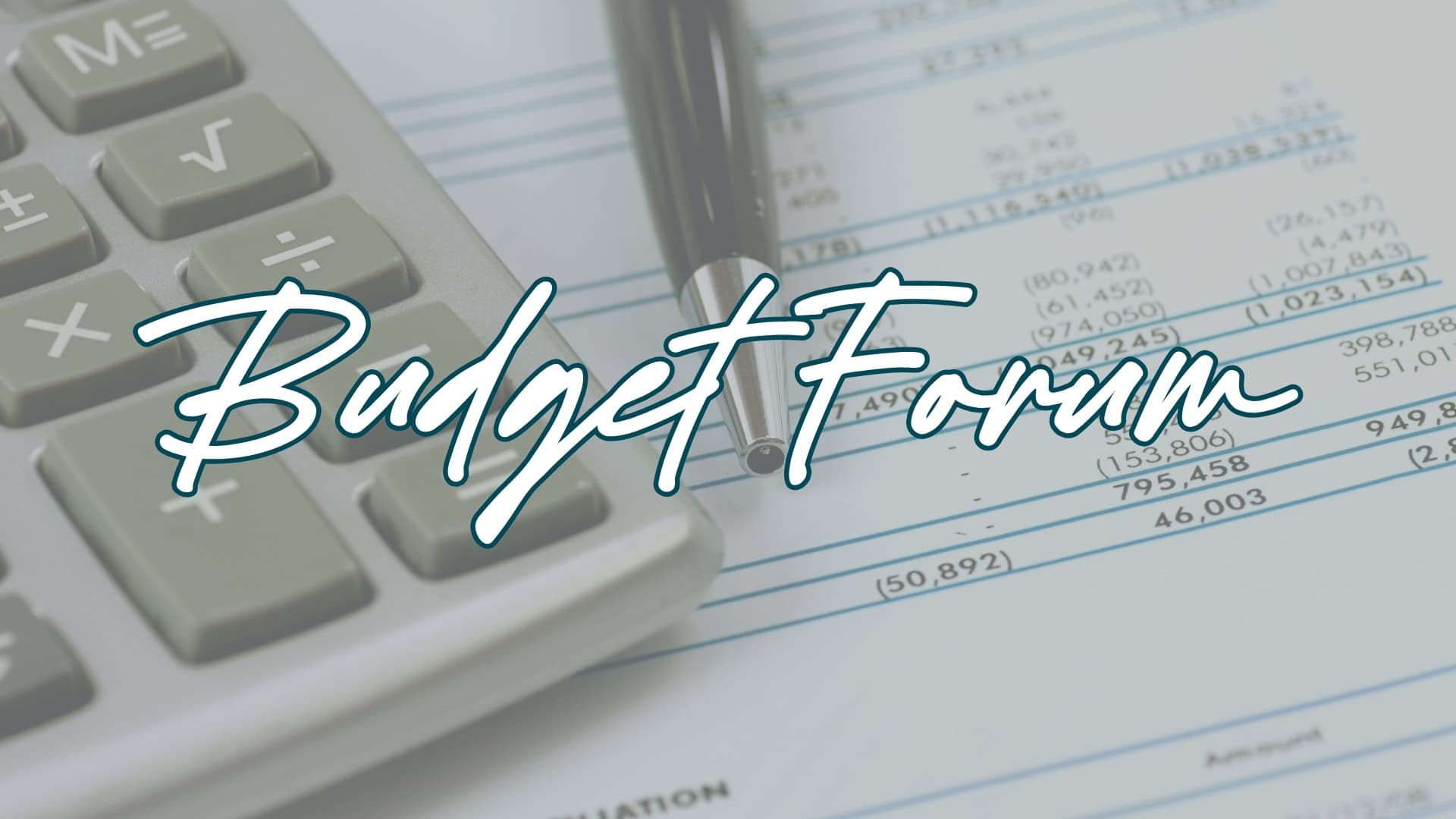 Budget Forum 2026